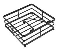 CHILDWEET Servilletero Diseño y Resistente Cuadrado de Hierro Negro Dispensador Práctico y Decorativo de Servilletas para Cocina y Café para Mesas