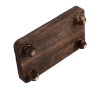 CHILDWEET Soporte de Exhibición de Madera Marrón para Velas y Especias, Pedestal Rectangular Robusto y Versátil Adecuado para Decoración Rústica en Bodas y Hogar