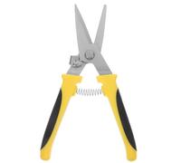 CHILDWEET Tijeras para Chapa Metálica de Acero Alto Carbono, Mango Antideslizante Bicolor, Tijeras Multiusos Ahorradoras de Trabajo, Herramienta Manual de Corte Industrial, 1 Unidad