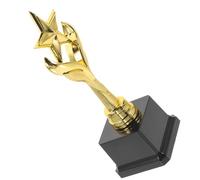 CHILDWEET Trofeo de Béisbol Forma de Estrella Dorada de Abs Superficie Lisa y Diseño Ligero Adecuado para Fiestas de Juegos y Premios de Participación