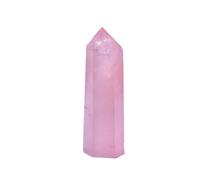 CHILDWEET Varita Energía Curativa y Carga Energética Natural Facetada de 6 Lados de Cristal Rosa Color Aleatorio para Meditación y Ritual