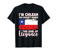 Chile Flag Proud Elegant Chilean Boyfriend Girlfriend Camiseta