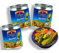 Chile Jalapeno Nachos (en discos), 220 gramos, (paquete de 3) jalapeños verdes, calientes de México, Clemente Jacques, Viva Mexico collection by Mexhaus