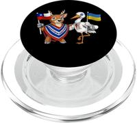 Chile Ucrania Raíces Bandera Chilena Orgulloso Patrimonio PopSockets PopGrip para MagSafe