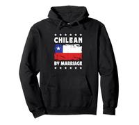 Chilean by Marriage Chilean Wife Husband Chile Flag Sudadera con Capucha