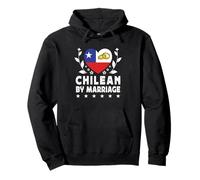 Chilean by Marriage Chilean Wife Husband Chile Flag Sudadera con Capucha