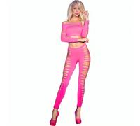 CHILIROSE CR 3654 Top Y Leggins Rosa S M - Confortable Con Estilo Elegante Para Uso Diario - BLANCO