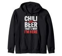 Chili and Beer That's Why I'm Here Spicy Food Drink - Sudadera con Capucha