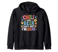 Chili and Beer That's Why I'm Here Spicy Food Drink - Sudadera con Capucha