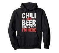 Chili and Beer That's Why I'm Here Spicy Food Drink - Sudadera con Capucha
