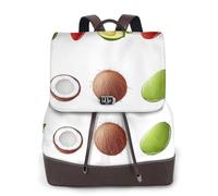 Chili Banana Coconut - Mochila de viaje a la moda para mujer, mochila casual, mochila de cuero estampada para mujer para el trabajo