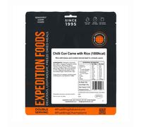 Chili con carne con arroz - Doble porción - Comida liofilizada - Expedition Foods