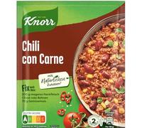 Chili Con Carne - Sazonador Compatible con Knorr para preparación rápida Sin Aditivos, con sabor afrutado a tomate - 2 porciones - Compatible con Knorr Fix - 33g