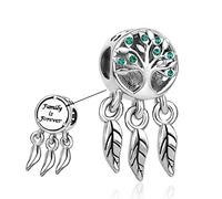 Chili Jewelry Family is Forever Charm Tree of Life Home Bead compatible con pulseras Pandora Charms, Metal, Cobre