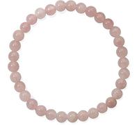 Chili Jewels Pulsera de cuarzo rosa, bolas de 06 mm