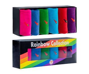 CHiLI Lifestyle calcetines RAINBOW caja regalo calcetines de algodón de colores para hombre y mujer