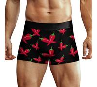 Chili Pepper Crossed - Calzoncillos tipo bóxer transpirables con gráficos para hombre, Multicolor, 3XL