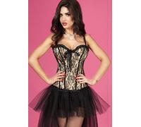 Chilirose - Corsé - para mujer Schwarz Gold S