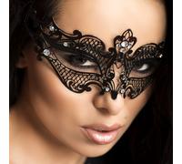 CHILIROSE CR 3755 Máscara Antifaz Negro - Diseño Elegante Para Un Toque De Misterio