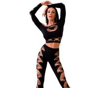 Chilirose CR 4436 Top & Leggins Negro