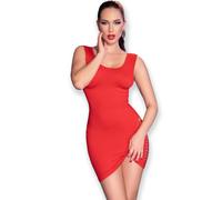 CHILIROSE CR 4622 Vestido Rojo S M - Diseño Sin Costuras Para Sensación De Libertad