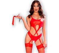 Chilirose CR 4625 Set Cuatro Piezas Rojo - Conjunto Elegante Con Diseño Seductor - M / ROJO