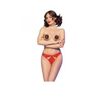 Chilirose - cr 4839 set navideÃ±o pezoneras + panties rojo l/xl