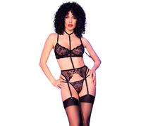 Chilirose CR 4852 Conjunto Lenceria Negro S