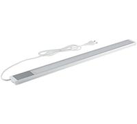 ChiliTec Barra de luz LED para debajo del edificio, 60 cm, 10 W, 1430 lúmenes, 230 V, 1,5 m, cable con interruptor, iluminación para encimera de cocina, 1 unidad, luz blanca neutra