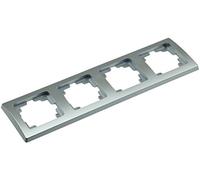 ChiliTec Delphi - Marco múltiple para 4 Fotos, Color Plateado