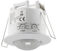 Chilitec GmbH 19826 Detector de Movimiento por Infrarrojos para Montaje en Pared/Techo, Blanco