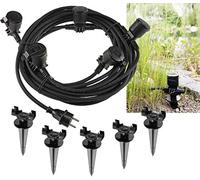 Toma de jardín al aire libre, IP44 5 veces