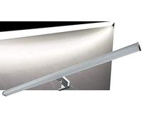 ChiliTec Lámpara LED para espejo de baño, 78 cm, 14 W, 2000 lúmenes, IP44, montaje en pared y construcción, iluminación para armario, espejo, baño, aspecto de aluminio, color blanco neutro