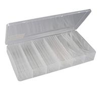 ChiliTec Surtido de Tubos termorretráctiles, 100 Piezas, tasa de Encogimiento 2:1, 10 cm de Largo, 6 tamaños, Transparente