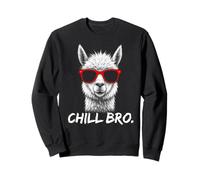 Chill Bro - Cool Alpaca with sunglasses gift idea gamer Sudadera
