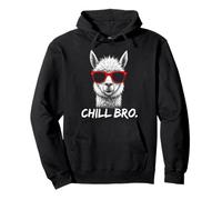 Chill Bro - Cool Alpaca with sunglasses gift idea gamer Sudadera con Capucha
