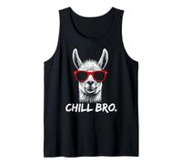 Chill Bro - Cool Llama with sunglasses gift idea gamer Camiseta sin Mangas