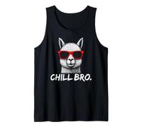 Chill Bro - Cool Llama with sunglasses gift idea gamer Camiseta sin Mangas