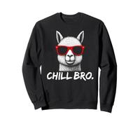 Chill Bro - Cool Llama with sunglasses gift idea gamer Sudadera