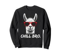 Chill Bro - Cool Llama with sunglasses gift idea gamer Sudadera