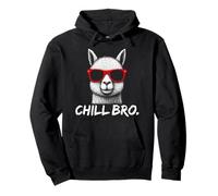 Chill Bro - Cool Llama with sunglasses gift idea gamer Sudadera con Capucha