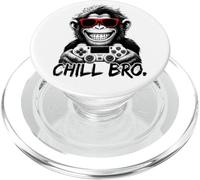Chill Bro - Cool Monkey with Sunglasses Gaming Funny Gamer PopSockets PopGrip para MagSafe