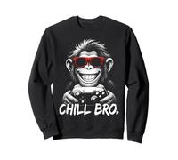Chill Bro - Cool Monkey with Sunglasses Gaming Funny Gamer Sudadera