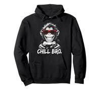 Chill Bro - Cool Monkey with Sunglasses Gaming Funny Gamer Sudadera con Capucha