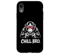 Chill Bro - Gamer Monkey Video Game Ape con Gafas de Sol Carcasa para iPhone XR