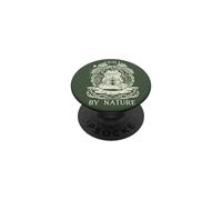 Chill by Nature Cottagecore Frog Meditation Vintage Badge PopSockets PopGrip Adhesivo