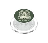Chill by Nature Cottagecore Frog Meditation Vintage Badge PopSockets PopGrip para MagSafe