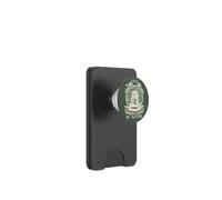 Chill by Nature Cottagecore Frog Meditation Vintage Badge PopSockets PopWallet para MagSafe