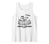 Chill Caos Capibara Pato Animal Meme Camiseta sin Mangas