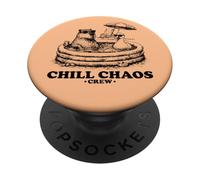 Chill Caos Capibara Pato Animal Meme PopSockets PopGrip Adhesivo